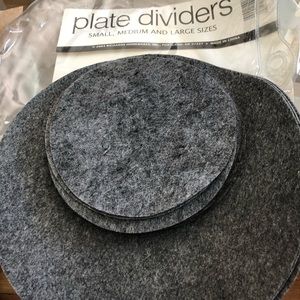 🍽 Soft felt plate dividers small (15) & large (3)